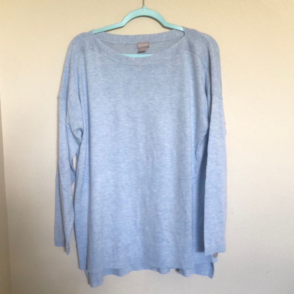 Chico’s Blue Sweater